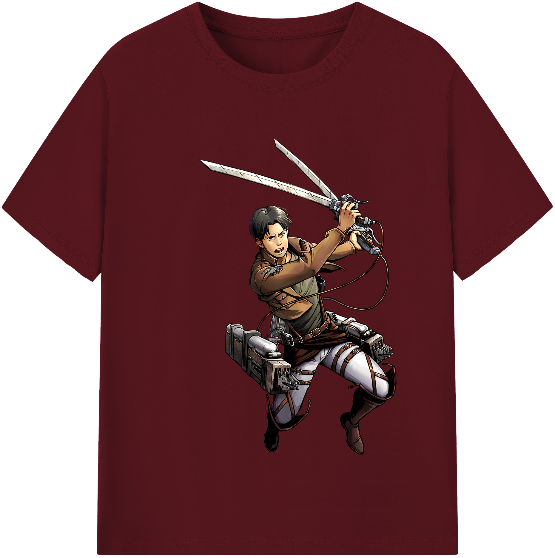 （画像用） 進撃の巨人 Attack on Titan 綿100％半袖Tシャツ（フロントプリント）